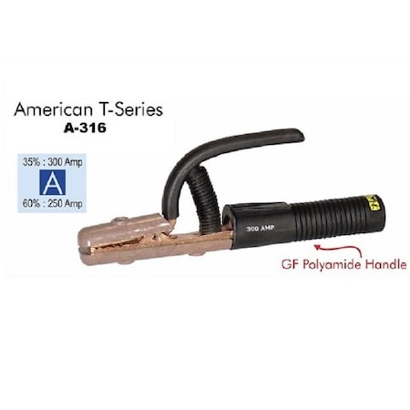 Star Tech Weld Electrode Holder Compatible with Tweco 300 Amps Stinger - Ball-Point Cable Connection A-732